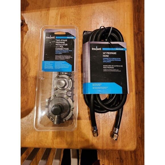 Bernzomatic Two stage propane appliance regulator & 10' hose set - Picture 1 of 10